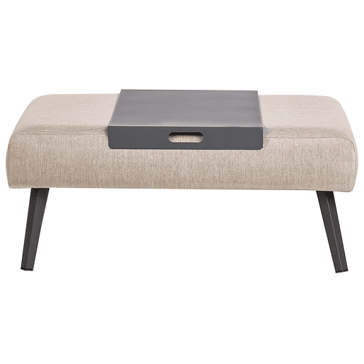 Conjunto de sofás de jardim de canto 4 lugares SORRIVOLI à esquerda Creme