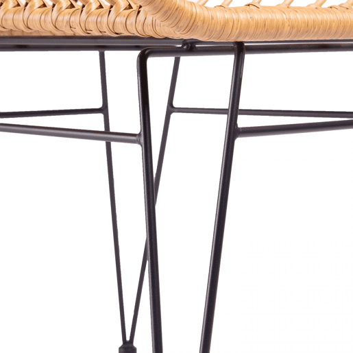 Conjunto de 2 cadeiras de exterior Zaza Rattan 61 x 82 x 56 cm