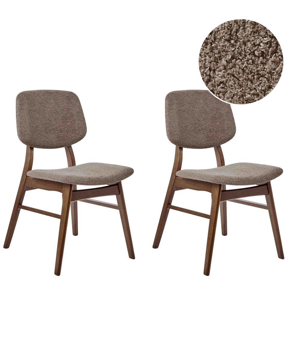 Beliani Silla de comedor ELAINE Gris