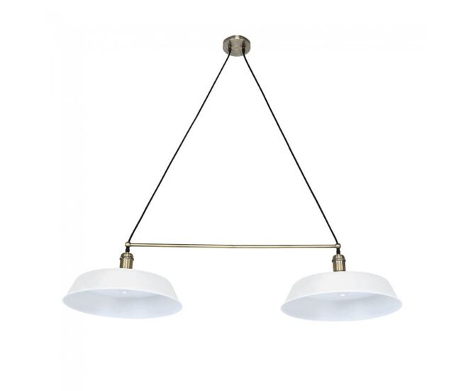 Lámpara de techo paris 2 luces marca cristalrecord