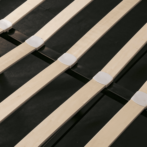 Cama para arrumação estofada 160x200cm em veludo - cama para arrumação com estrado de ripas - Cinzento
