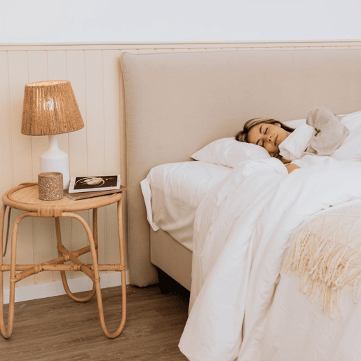 Cabeceira de Cama Estofada BUDWING Maia (Bege - 140x120 cm)