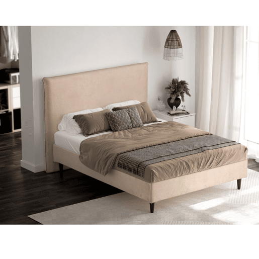 Cabeceira de Cama Estofada BUDWING Maia (Bege - 140x120 cm)