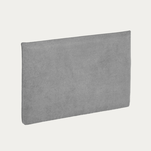 Cabeceira de Cama Estofada BUDWING Maia (Cinza - 140x120 cm)