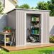 Cobertizo de Jardín Acero Galvanizado Outsunny Cobertizo de Jardín Acero Galvanizado Outsunny Gris