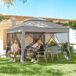 Carpa Plegable Metal, Poliéster Outsunny Carpa Plegable Metal, Poliéster Outsunny Multicolor
