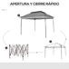 Carpa Plegable Metal, Poliéster Outsunny Carpa Plegable Metal, Poliéster Outsunny Multicolor