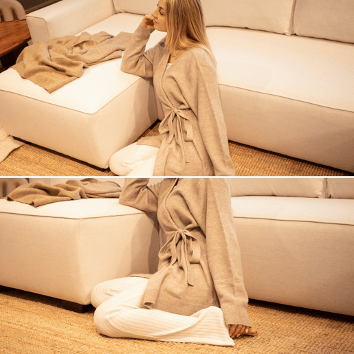 Sofá-Cama Chaise Longue BUDWING Jordan Bege - 5 Lugares - 317x157x91 cm