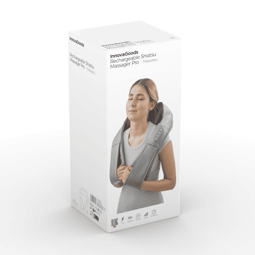 Massajador Shiatsu Recarregável Pro Massatsu InnovaGoods Massajador Shiatsu Recarregável Pro Massatsu InnovaGoods