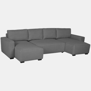 Sofá-Cama Chaise Longue BUDWING Jordan Cinzento - 5 Lugares - 317x157x91 cm