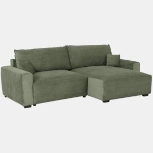 Sofá-Cama Chaise Longue BUDWING Lauren Verde Floresta - 4 Lugares - 269x158x96 cm