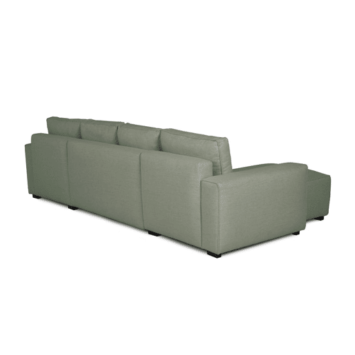 Sofá-Cama Chaise Longue BUDWING Jordan Verde - 5 Lugares - 317x157x91 cm