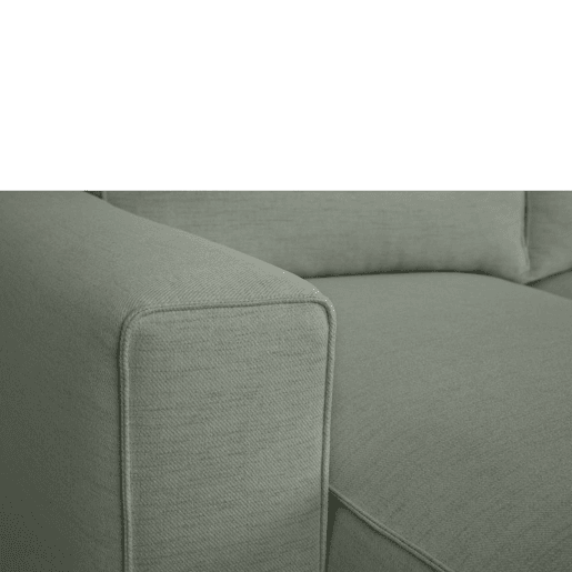 Sofá-Cama Chaise Longue BUDWING Jordan Verde - 5 Lugares - 317x157x91 cm