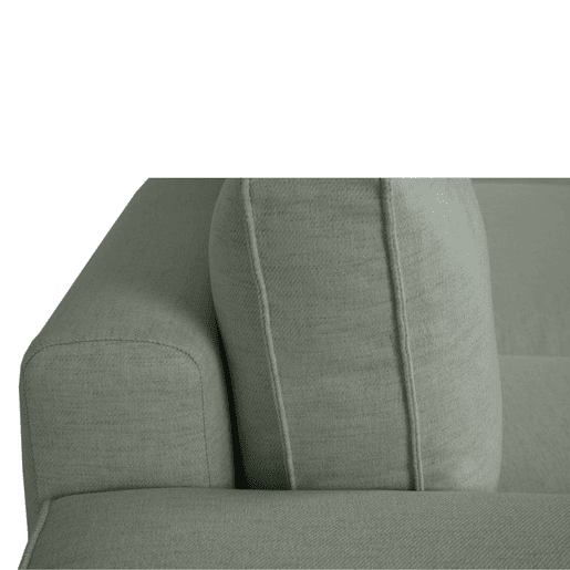 Sofá-Cama Chaise Longue BUDWING Jordan Verde - 5 Lugares - 317x157x91 cm