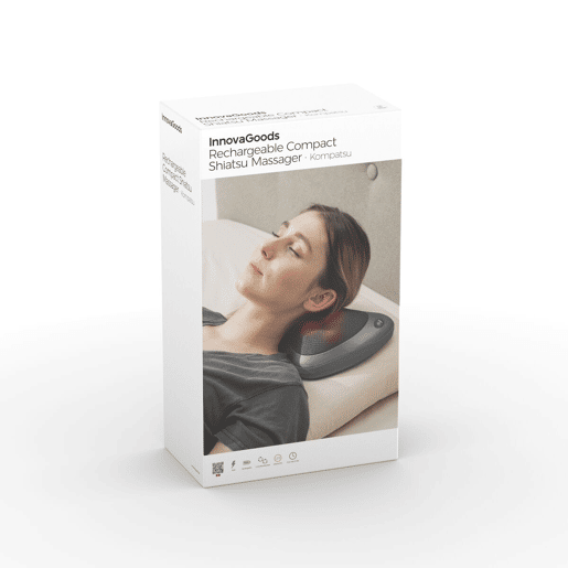 Massajador Shiatsu Compacto Recarregável Kompatsu InnovaGoods Massajador Shiatsu Compacto Recarregável Kompatsu InnovaGoods