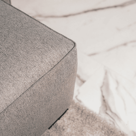 Sofá-Cama Chaise Longue BUDWING Jade Cinzento - 4 Lugares - 239x135x91 cm