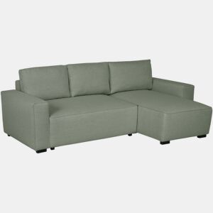 Sofá-Cama Chaise Longue BUDWING Jade Verde - 4 Lugares - 239x135x91 cm