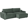 Sofá-Cama Chaise Longue BUDWING Lauren Verde Abeto - 4 Lugares - 269x158x96 cm