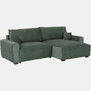 Sofá-Cama Chaise Longue BUDWING Lauren Verde Abeto - 4 Lugares - 269x158x96 cm