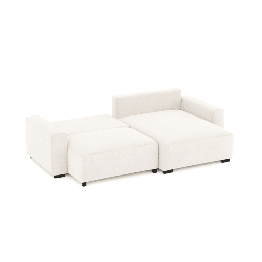 Sofá-Cama Chaise Longue BUDWING Lauren Bege - 4 Lugares - 269x158x96 cm