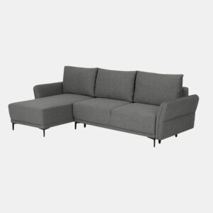 Sofá-Cama Chaise Longue BUDWING Toby Cinzento Vulcão - 4 Lugares - 260,5x156x92 cm