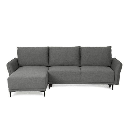 Sofá-Cama Chaise Longue BUDWING Toby Cinzento Vulcão - 4 Lugares - 260,5x156x92 cm