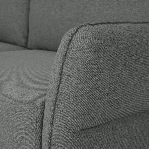 Sofá-Cama Chaise Longue BUDWING Toby Cinzento Vulcão - 4 Lugares - 260,5x156x92 cm