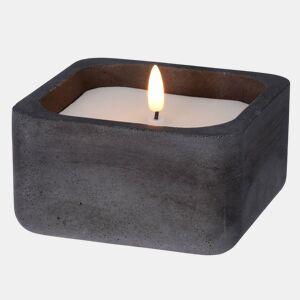 WELL HOME - Vela LED quadrada na cor preta 12x12x6,5cm