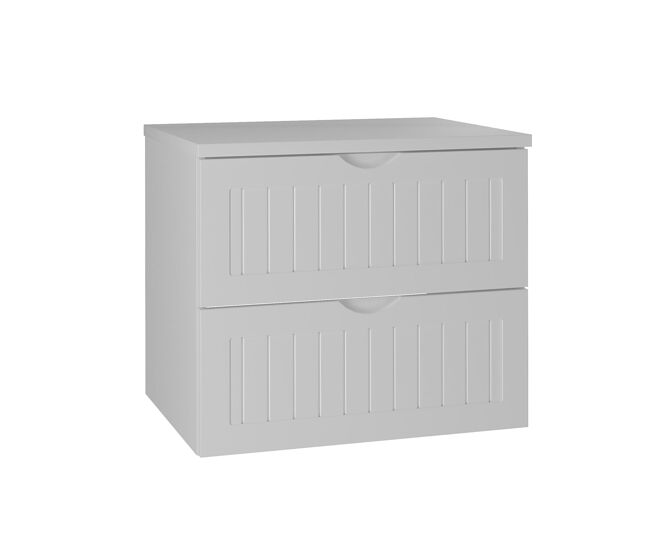 Mueble bajo lavabo 60cm encimera Soline Blanco