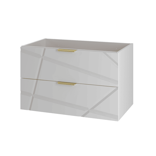 Móvel sob-lavatório 80cm Aurora Branco