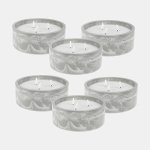 WELL HOME - Pacote de 6 velas LED redondas