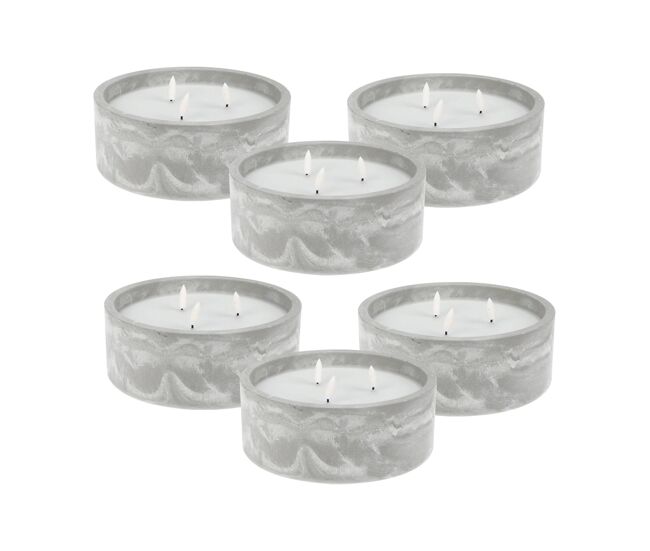 Well home - pack 6 velas led redonda