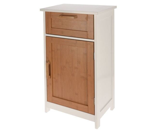 Well home - armario en mdf color bambú h.70cm