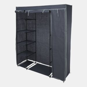 WELL HOME - Armário de campismo com prateleiras cinza 141x45x167cm