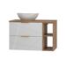 Conjunto de muebles con lavabo 2 compartimientos y columna Aurora Conjunto de muebles con lavabo 2 compartimientos y columna Aurora Blanco