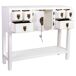 Aparador de madera, 6 cajones, 2 puertas Aparador de madera, 6 cajones, 2 puertas Blanco