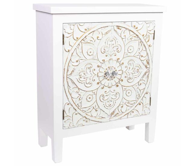 Aparador de madera de 2 puertas 68x27,5x82