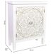 Aparador de madera de 2 puertas Aparador de madera de 2 puertas Blanco