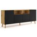 Bufé 4 puertas Nexa Bufé 4 puertas Nexa Negro/ Madera