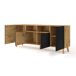 Bufé 4 puertas Nexa Bufé 4 puertas Nexa Negro/ Madera