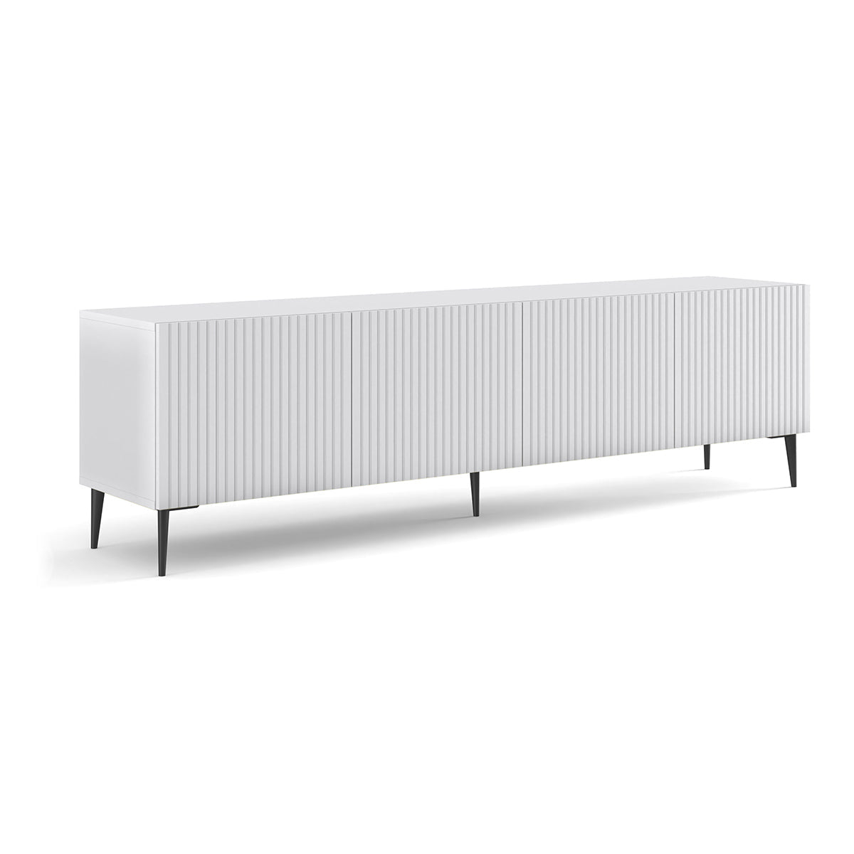 mueble tv 4 puertas 200 cm philae blanco