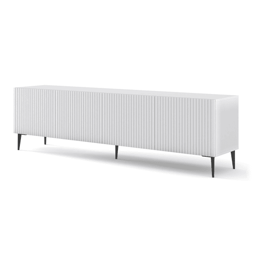 Suporte de TV de 4 portas Philaé Branco 200 cm
