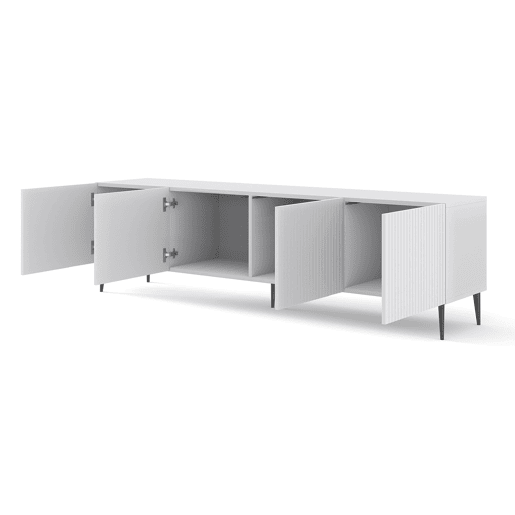 Suporte de TV de 4 portas Philaé Branco 200 cm