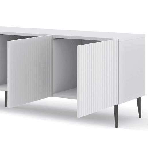 Suporte de TV de 4 portas Philaé Branco 200 cm