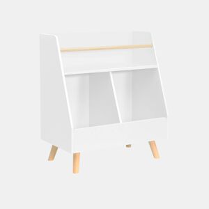 Arrumação para crianças, 2 compartimentos, Tobias, Branco, 61.5x35x69.5 cm