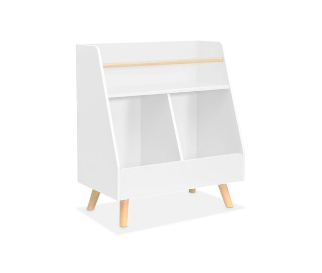 Mueble para niños, 2 compartimentos, tobias, blanco, 61.5x35x69.5 cm