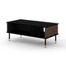 Mesa de centro Rani de 110 cm em madeira e preto