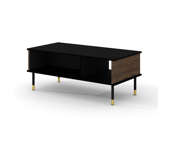 Mesa de centro Rani Madera y Negra 110x55