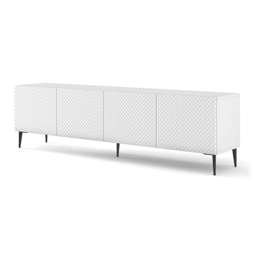 Suporte de TV de 4 portas Philaé Branco 200 cm