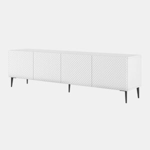 Suporte de TV de 4 portas Philaé Branco 200 cm